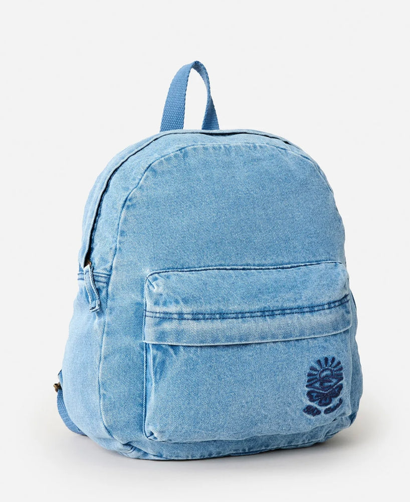 Rip Curl Distressed Denim Backpack 10L - Mid Blue
