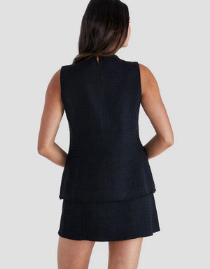 Sass Nico Vest - Black