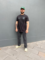 Nena & Pasadena Mighty Dual Curved Tee - Jet Black