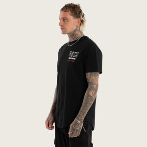 Kiss Chacey Iron Thunder Dual Curved Tee - Jet Black