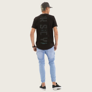 Kiss Chacey Fallout Dual Curved Tee - Jet Black