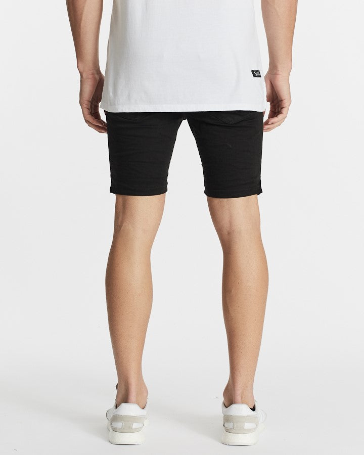 Nena & Pasadena Spitfire Denim Short - Jet Black