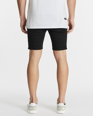 Nena & Pasadena Spitfire Denim Short - Jet Black
