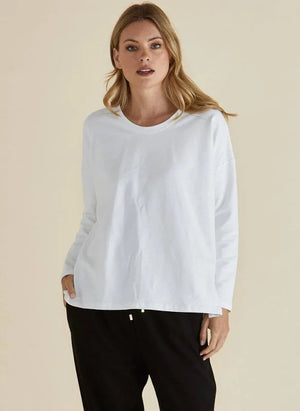 Betty Basics Brixley Long Sleeve Top - White
