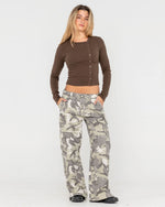 Rusty Button Up Long Sleeve Top - Java
