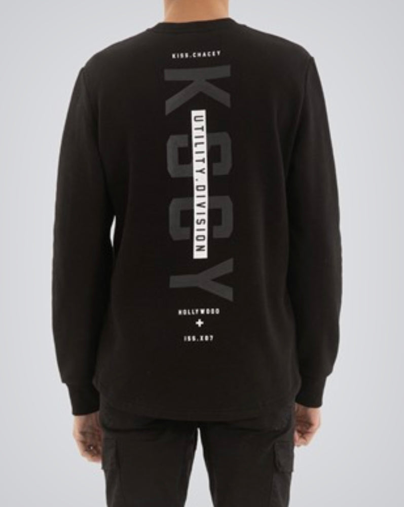Kiss Chacey Flicker Duel Curved Sweater - Jet Black