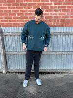 Nena & Pasadena Lectern Box Fit Sweater - Sea Moss