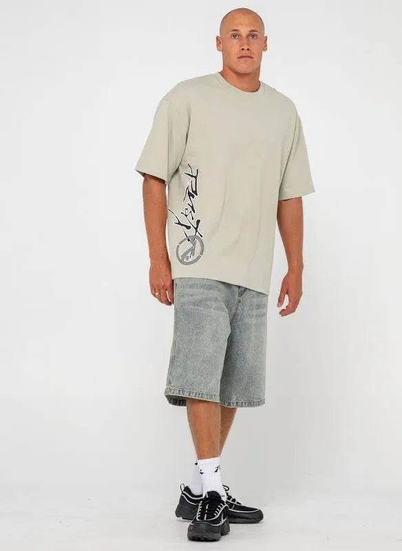 Rusty Spraya Shirt Sleeve Tee - Abbey Stone