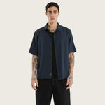 Kiss Chacey Longneck SS Shirt - Blue Check
