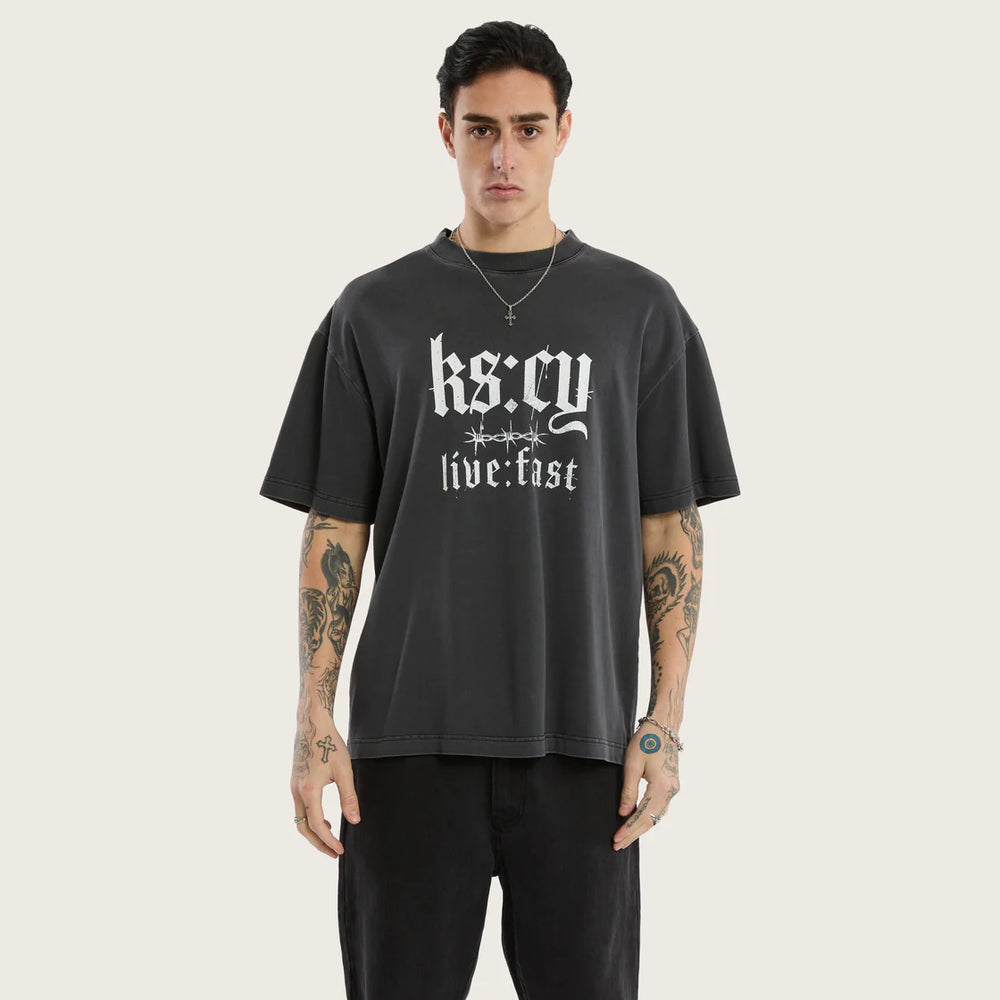 Kiss Chacey Thunder Street Tee - Pigment Black