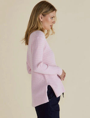Betty Basics Cable Mini Jumper - Baby Pink