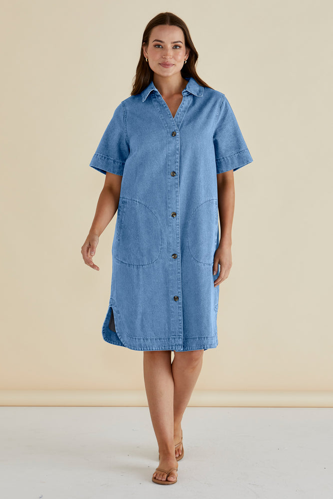 Betty Basics Dawson Denim Dress - Medium Wash
