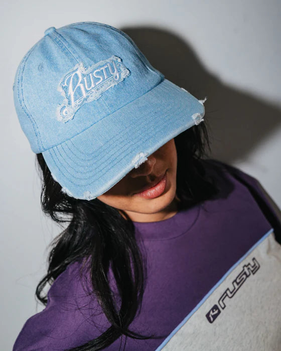 Rusty Beta Denim Dad Cap - Sky Blue