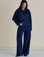 Betty Basics Shelby Denim Jacket - Dark Blue Denim