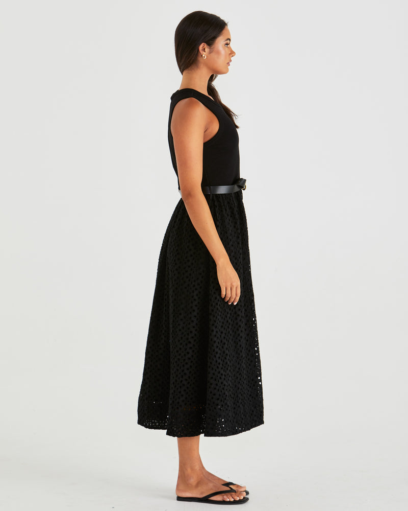 Sass Pattie Dress - Black