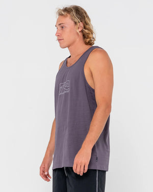 Rusty Boxed Out CF Reflective Tank - Coal