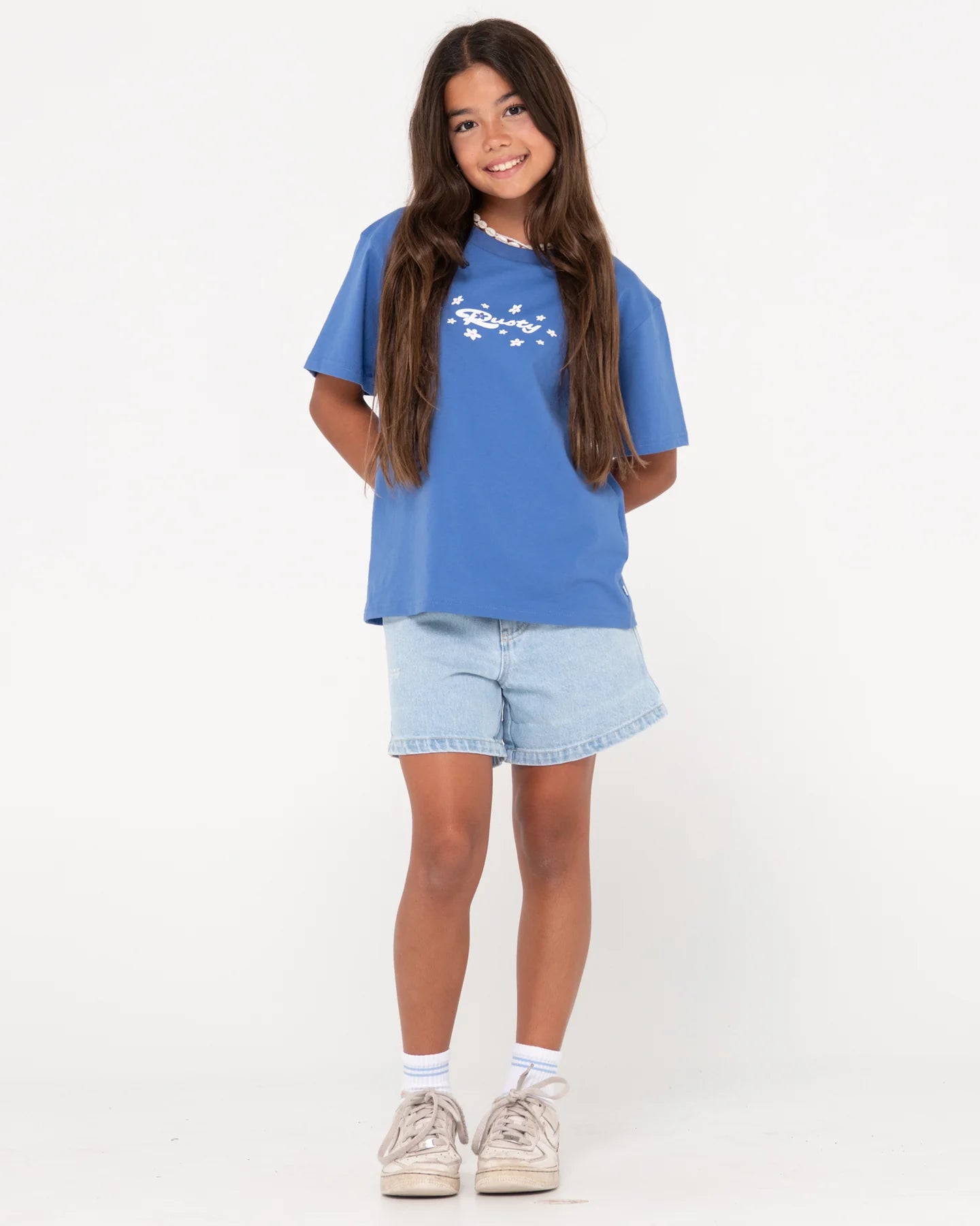 Rusty Wildflower Oversized Tee Girls