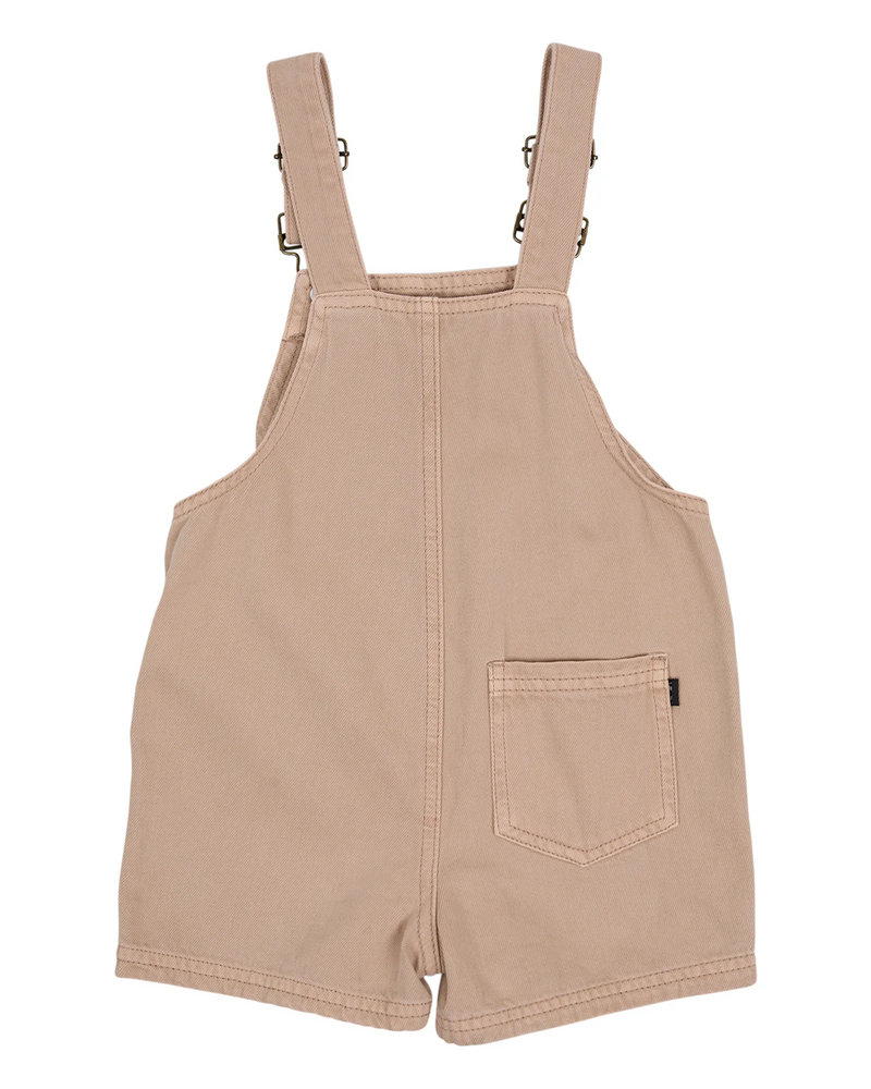 Animal Crackers Upside Overalls - Tan