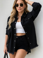 Tash Denim Shirt - Washed Black