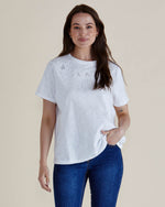 Betty Basics Arabella Lace Tee - White