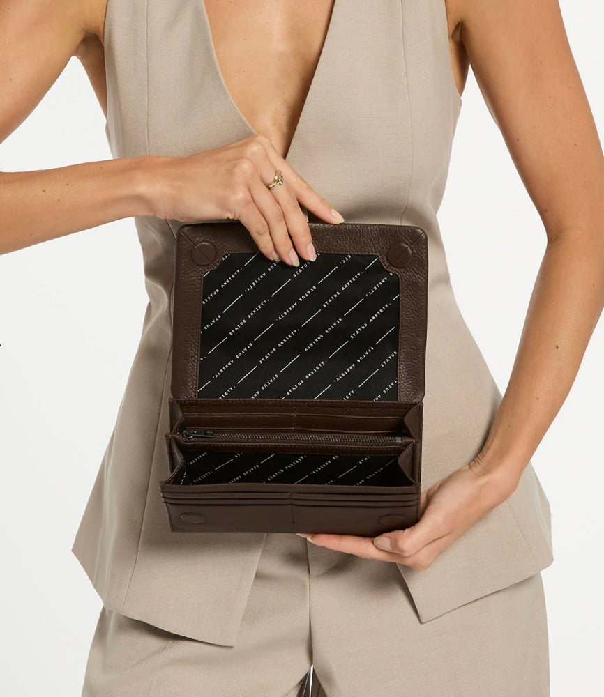 Status Anxiety Remnant Wallet - Cocoa