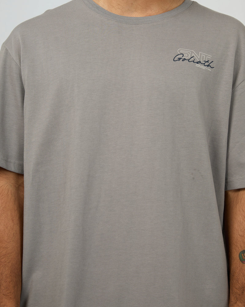 St Goliath Link Script Tee - Smoke