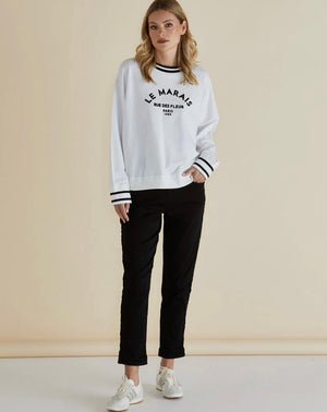 Betty Basics Marais Sweat - White