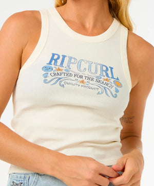 Rip Curl Luna Ribbed Tank - Bone