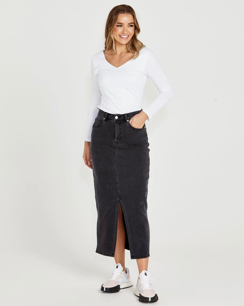Sass Serena Vee Top - White