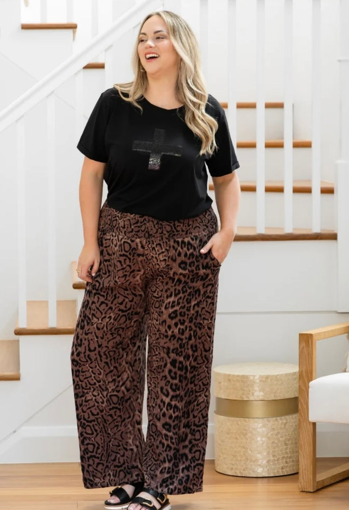 Freez Resort Pants - Leopard