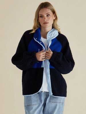 Betty Basics Franklin Fleecy Jacket - Blue