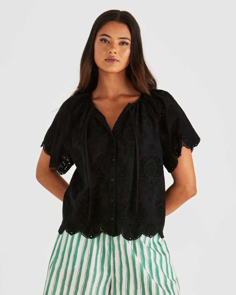 Sass Ani Blouse - Black