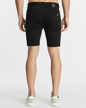 Nena & Pasadena Spitfire Denim Short - Jet Black