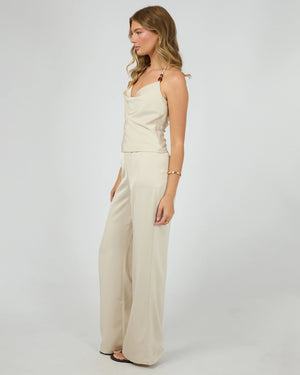 Jorge Briony Halter Neck Top - Pearl