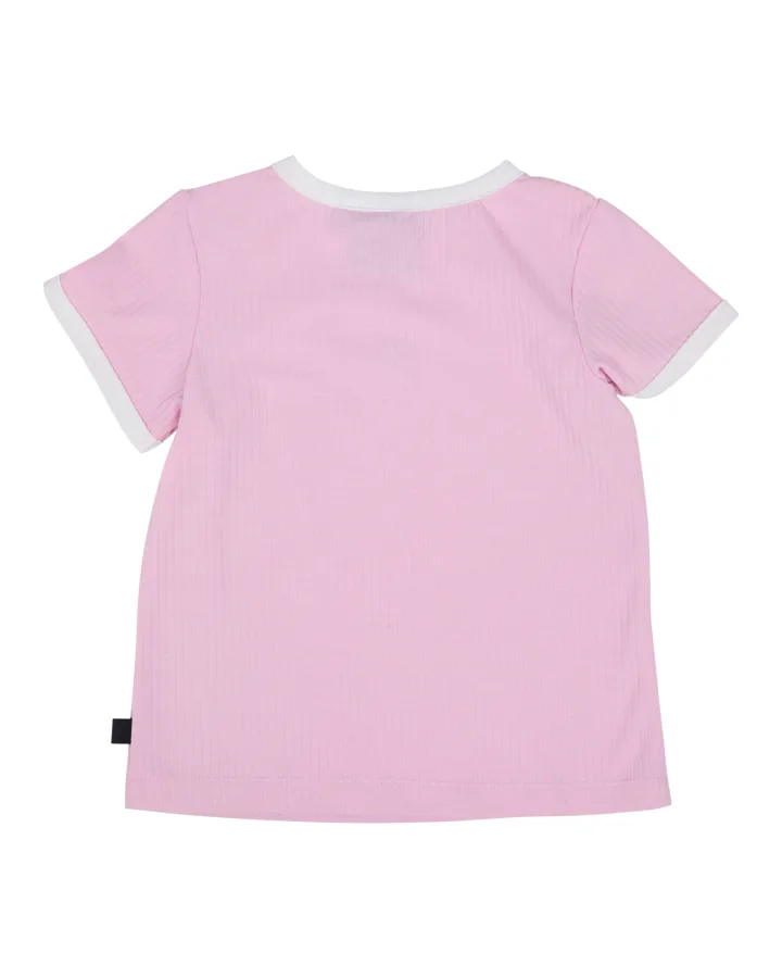 Animal Crackers Varied Tee - Pink