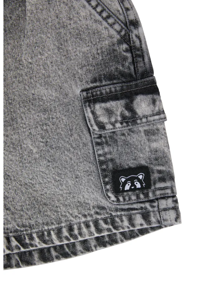 Animal Crackers Worn Short - Washed Black