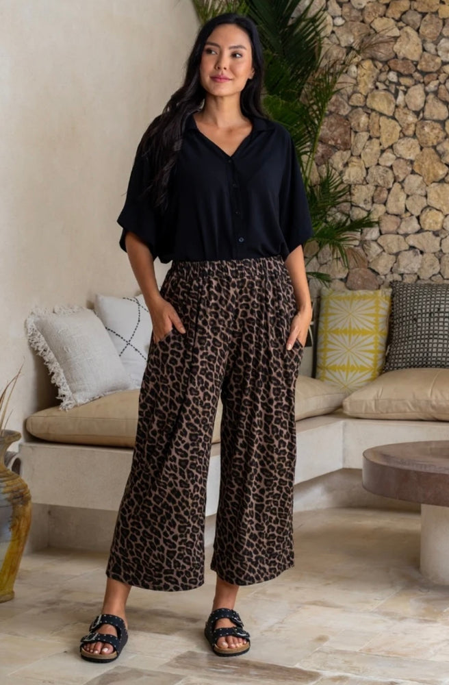 Bee Maddison Sammie Pants - Leopard