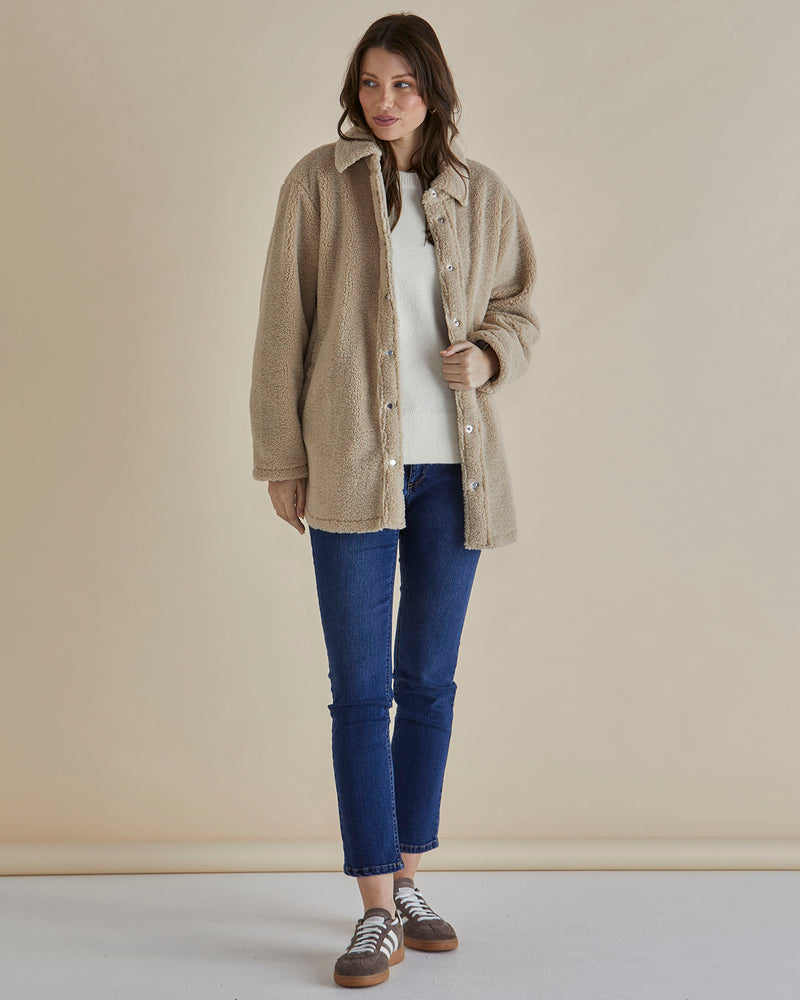 Betty Basics TeddyJacket - Latte