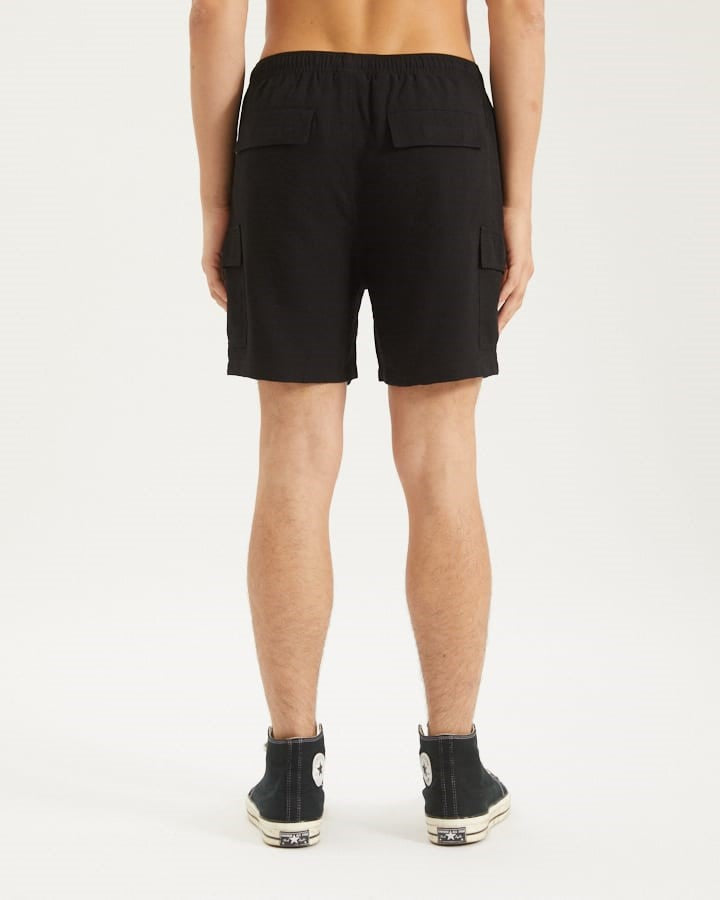 Nomadic Paradise Cabana Cargo Shorts - Black