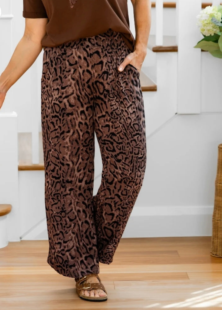 Freez Resort Pants - Leopard