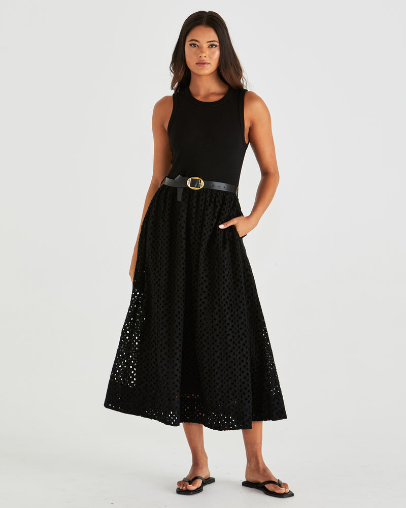 Sass Pattie Dress - Black
