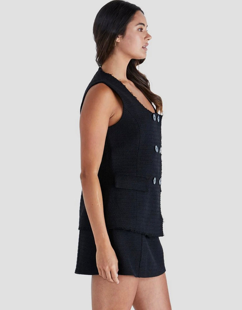 Sass Nico Vest - Black