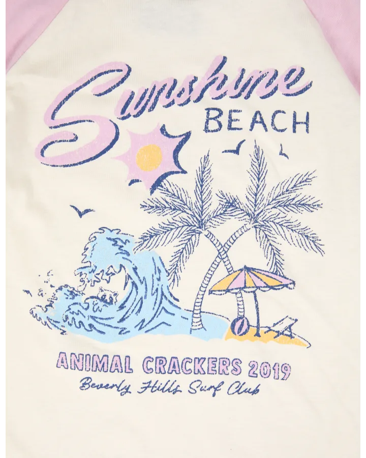 Animal Crackers Sunshine Tee - Pink