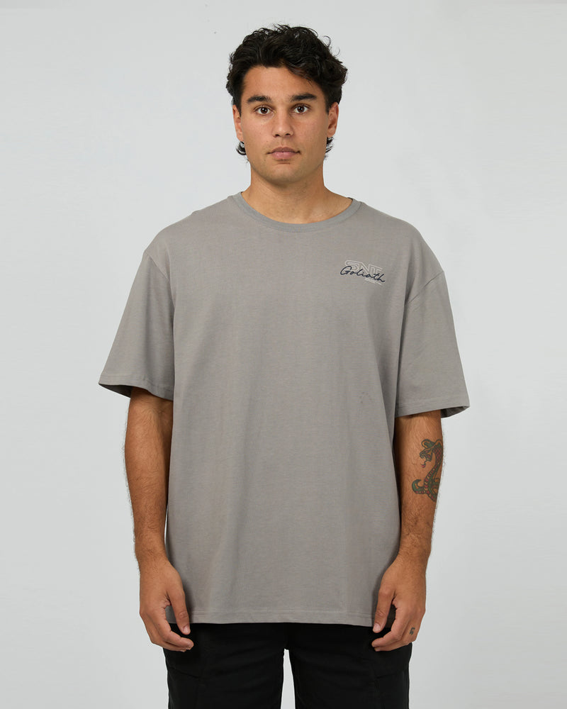 St Goliath Link Script Tee - Smoke