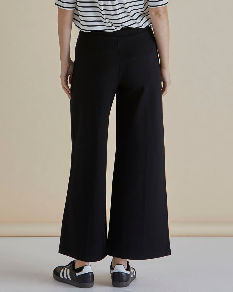 Betty Basics Elodie Wide Leg Ponte Pant - Black