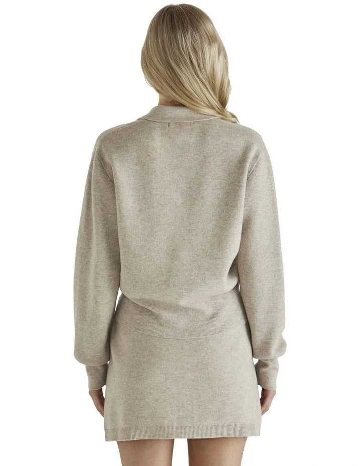 Sass Baldwin Knit Jacket - Oatmeal