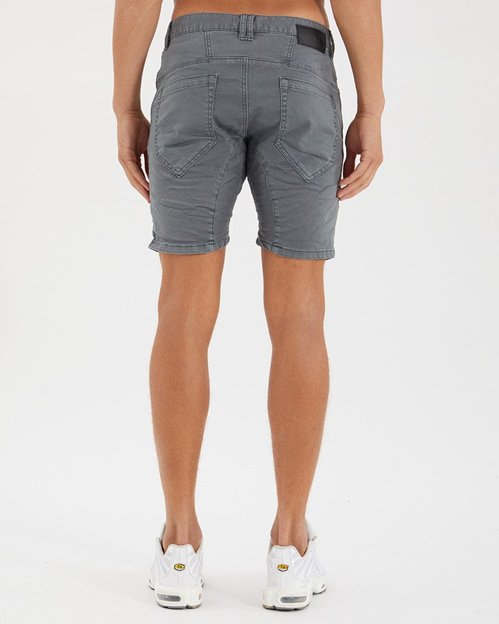 Nena & Pasadena Viper Denim Short - Iron Gate