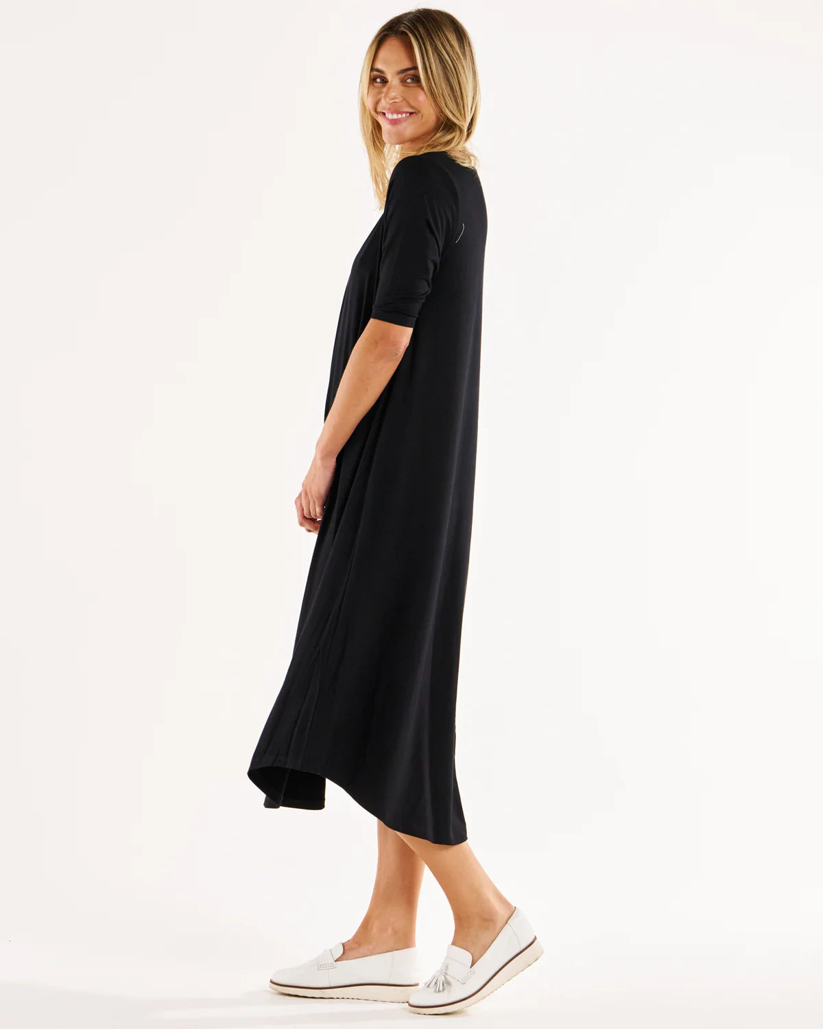 Betty Basics Marlene Bamboo Dress - Black