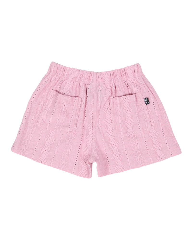 Animal Crackers Textured Short - Pink