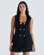 Sass Nico Vest - Black